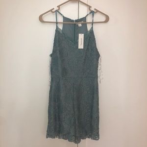 Blue Lace Romper